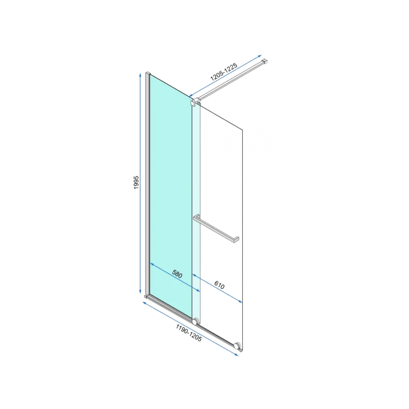Душевая дверь Rea Cortis REA-K8880  параметры