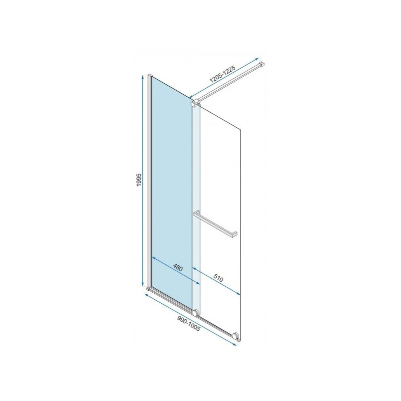 Душевая дверь Rea Cortis REA-K7210 параметры