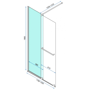Душевая дверь Rea Cortis REA-K7211 параметры