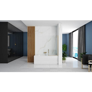 Душевая шторка Rea Elegant Gold REA-W5601 вид спереди