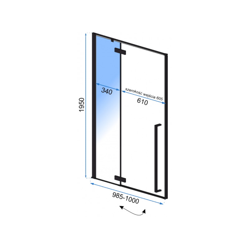 Душевая дверь Rea Fargo REA-K6330 параметры