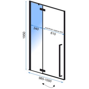 Душевая дверь Rea Fargo REA-K6330 параметры