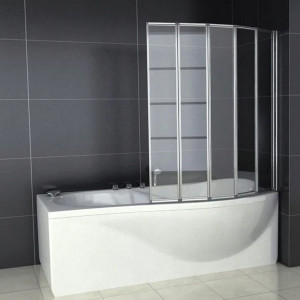 Душевая шторка Rea Idea REA-W0850 в темном интерьере