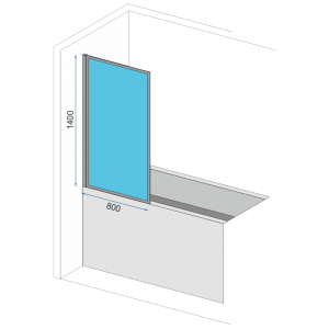 Душевая шторка Rea Lagos Fix REA-K7633 параметры