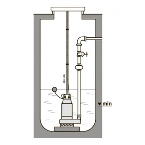 Дренажный насос Unipump Inoxprof 12-13-1,1 схема