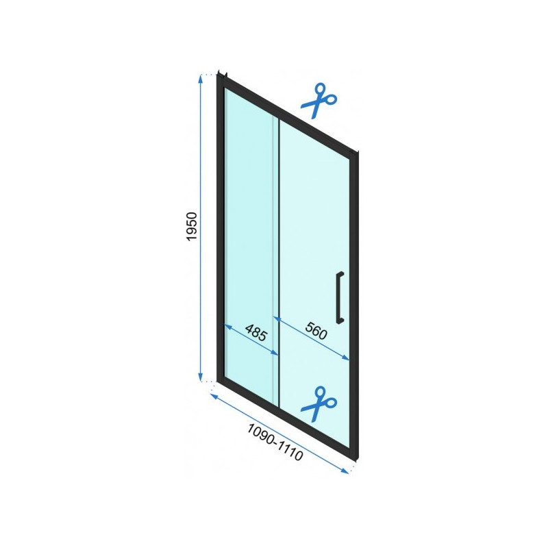 Душевая дверь Rea Rapid Slide REA-K6401 параметры