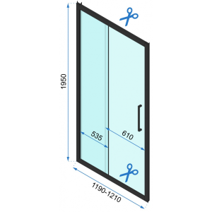 Душевая дверь Rea Rapid Slide REA-K6402 параметры
