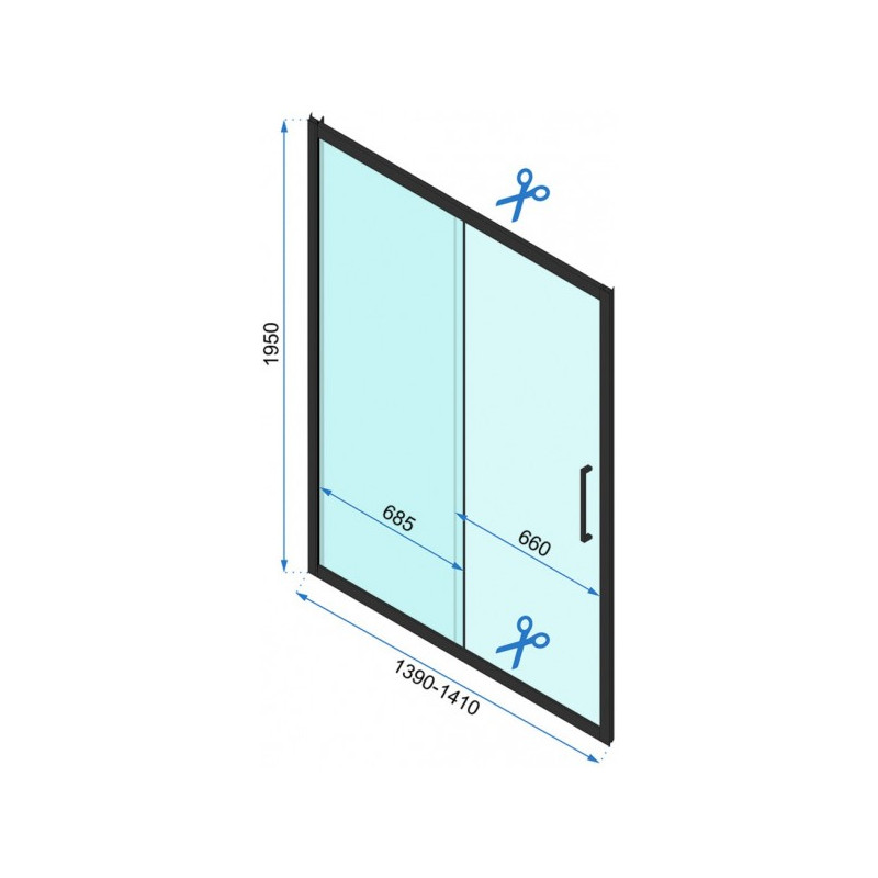 Душевая дверь Rea Rapid Slide REA-K6404 параметры