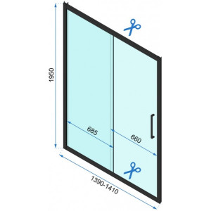 Душевая дверь Rea Rapid Slide REA-K6404 параметры