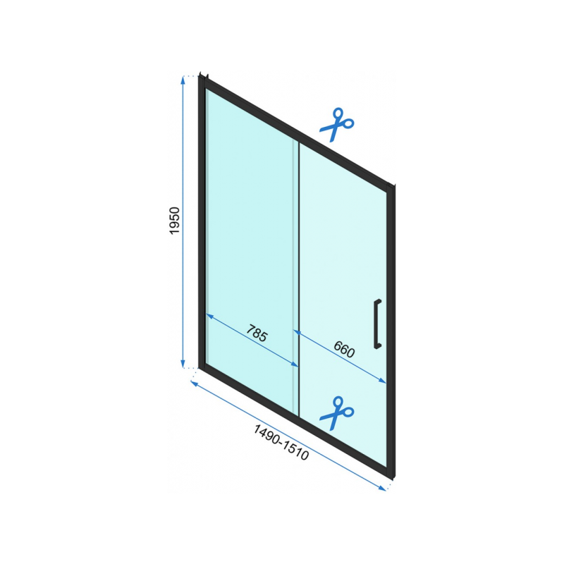Душевая дверь Rea Rapid Slide REA-K6405 параметры