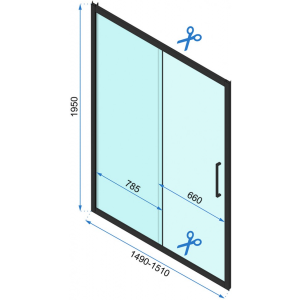 Душевая дверь Rea Rapid Slide REA-K6405 параметры