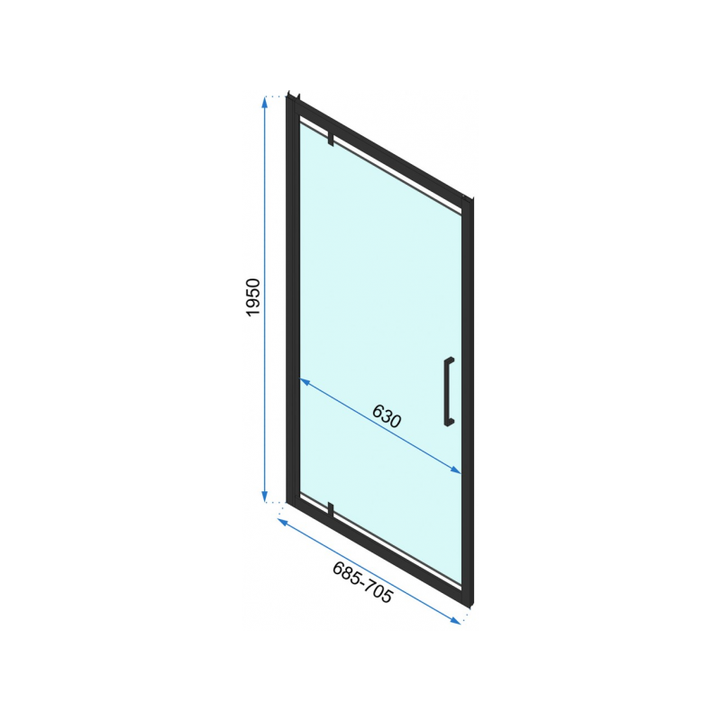 Душевая дверь Rea Rapid Swing REA-K6407 параметры