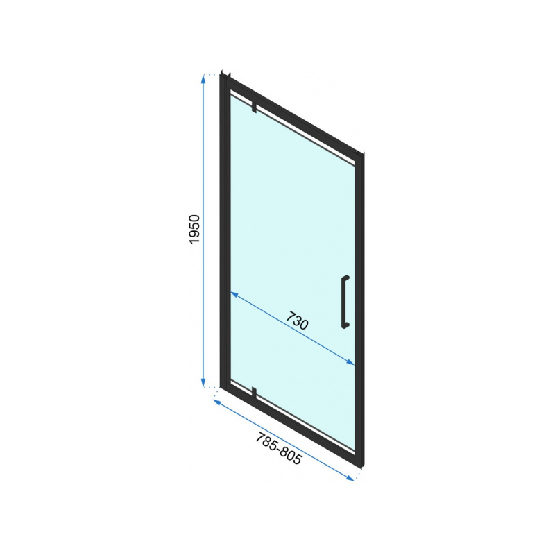 Душевая дверь Rea Rapid Swing REA-K6408 параметры