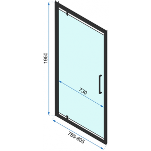 Душевая дверь Rea Rapid Swing REA-K6408 параметры