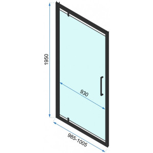 Душевая дверь Rea Rapid Swing REA-K6410 параметры