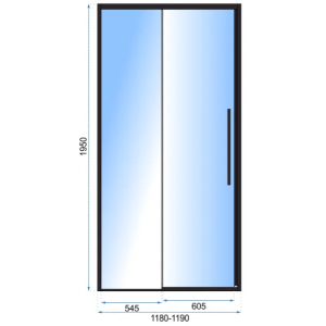 Душевая дверь Rea Solar Black REA-K6312 параметры