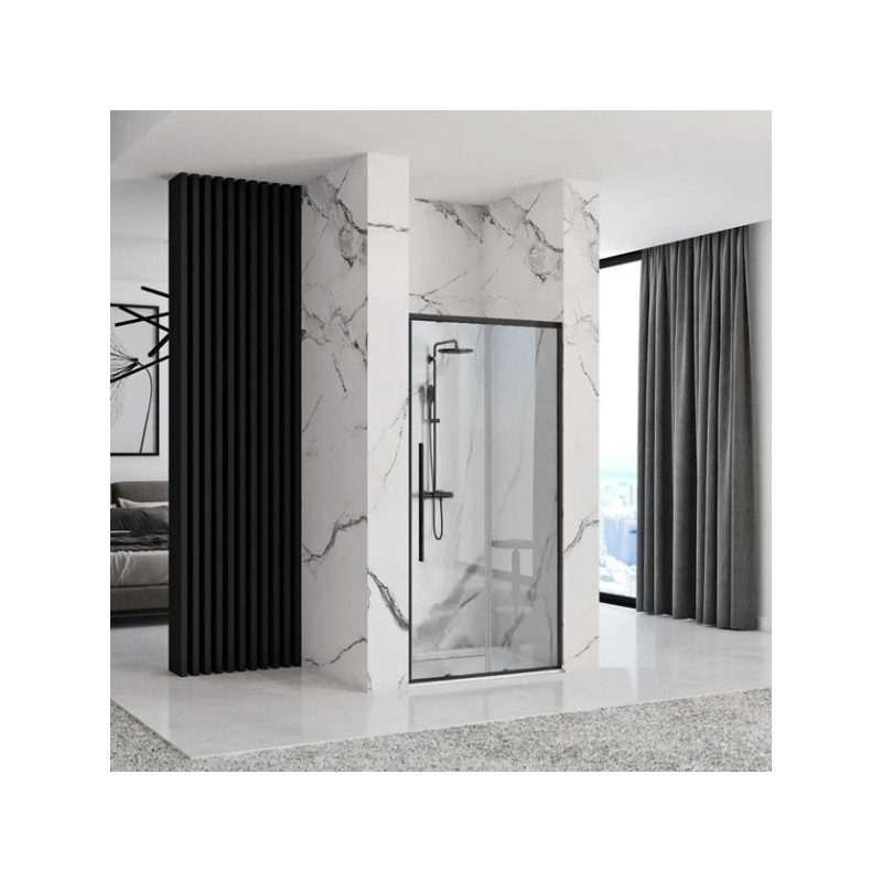 Душевая дверь Rea Solar Black REA-K6319 вид сбоку