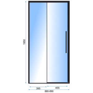 Душевая дверь Rea Solar Black REA-K6319 параметры