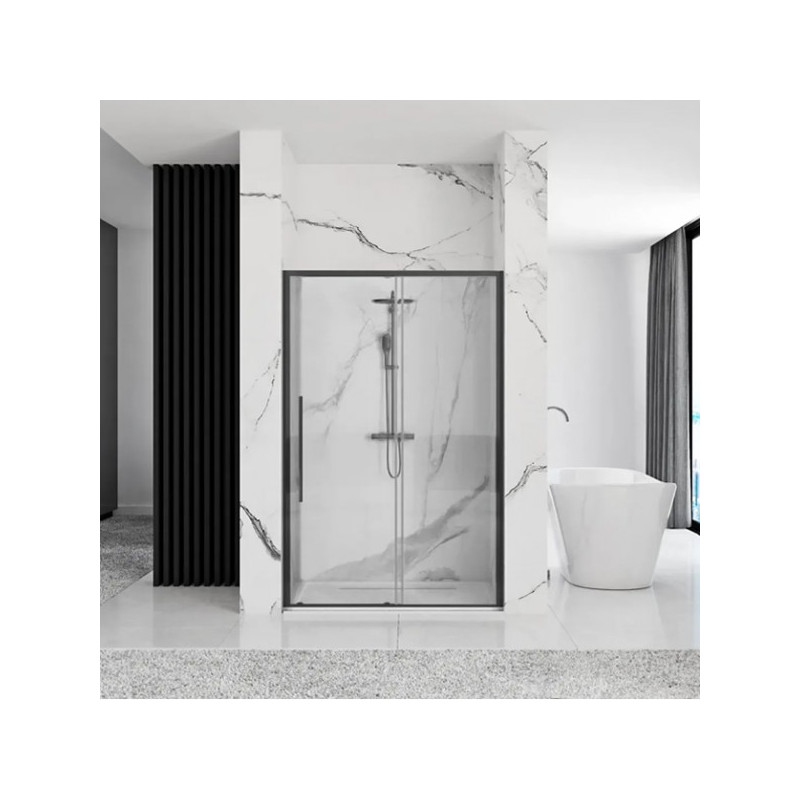 Душевая дверь Rea Solar Black REA-K6358 вид спереди