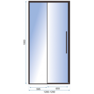 Душевая дверь Rea Solar Black REA-K6358 параметры