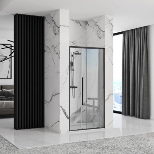 Душевая дверь Rea Solar Black REA-K6360 с раскрыто