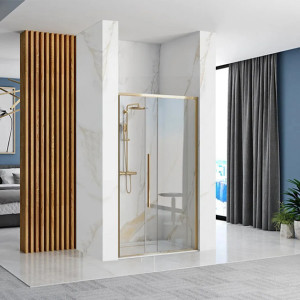 Душевая дверь Rea Solar Gold REA-K6548 с раскрытой дверцей