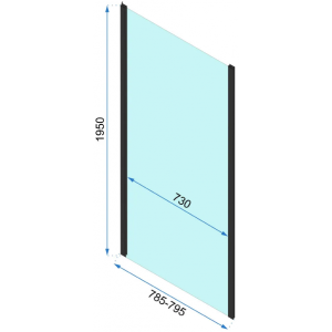 Душевая стенка Rea Rapid REA-K6421 параметры