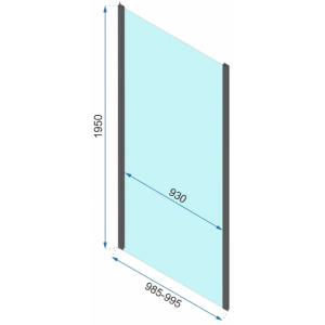 Душевая стенка Rea Rapid REA-K6423 параметры