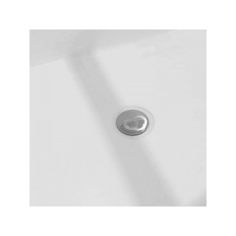 Ванна акриловая Calani Lester White/Black CAL-W0101 160x74 слив