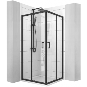 Душевой уголок Calani Vito Black 80х80 CAL-K6002