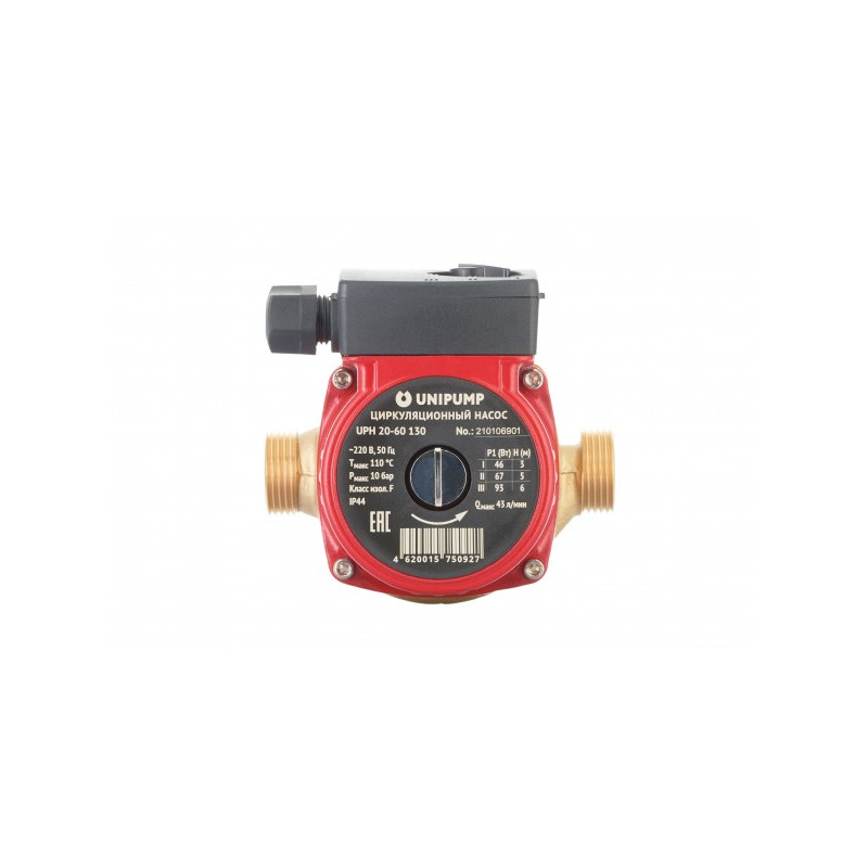 Циркуляционный насос Unipump UPН 20-60 130 вид спереди