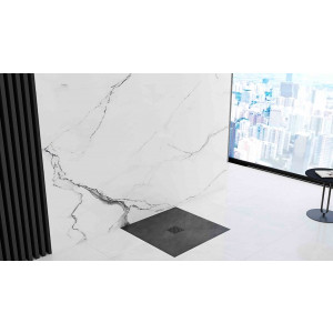 Душевой поддон Rea Rock Black REA-K4581 90x90 в