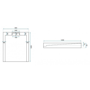 Душевой поддон Rea Grand Black REA-K4594 120х90 размеры