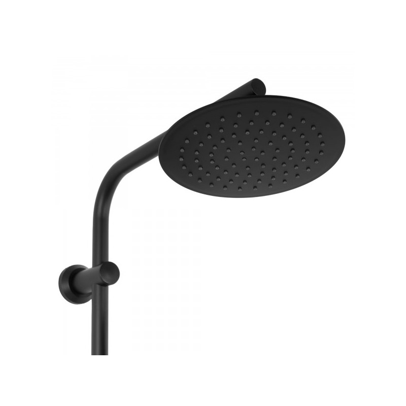 Душевая система Rea Bliss Black REA-P8804 верхний душ