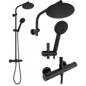 Душевая система Rea Bliss Black REA-P8804 комплект