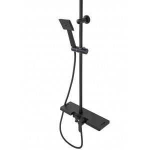 Душевая система Rea Bravo Black REA-P0636 стойка