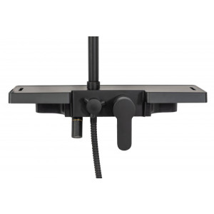 Душевая система Rea Bravo Black REA-P0636 полка