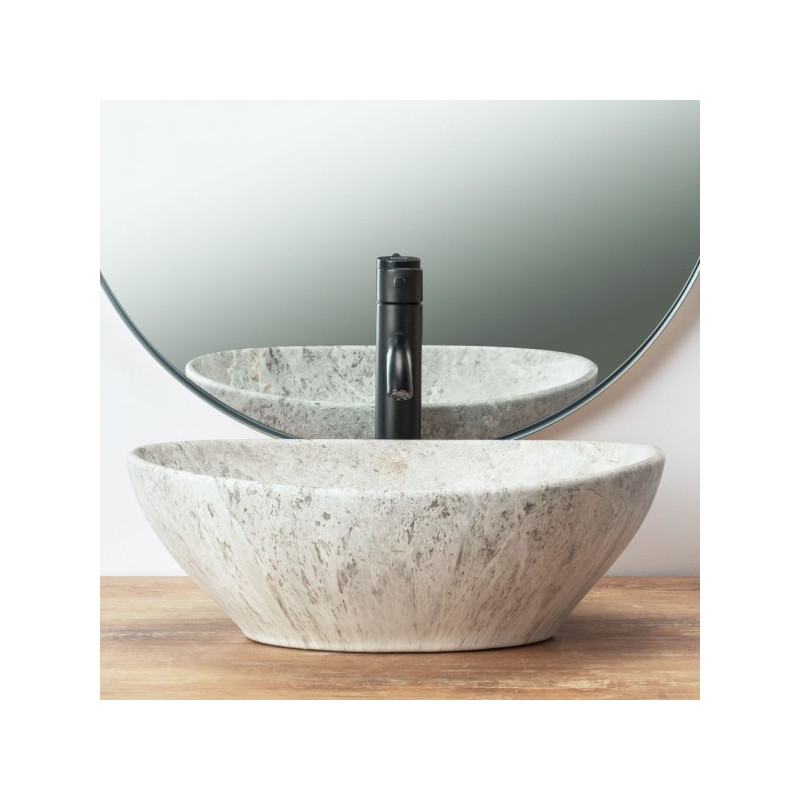 Умывальник Rea Sofia Light Stone - вид спереди