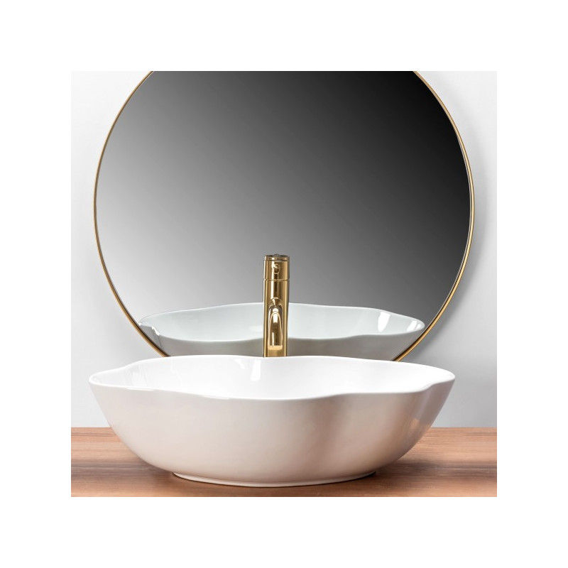 Умывальник Rea Pearl White - вид спереди