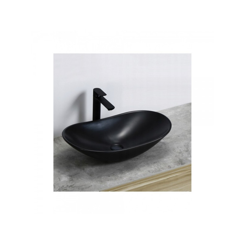 Умывальник Rea Royal 60 Black Matt - общий вид