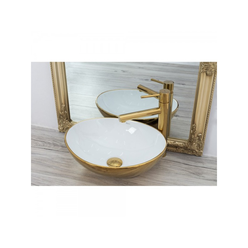 Умывальник Rea Sofia Gold White - вид общий