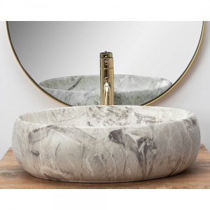 Умывальник Rea Linda Stone - вид спереди