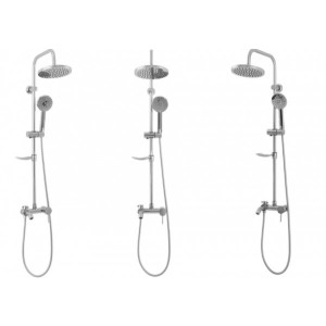 Душевая система Rea Luis Chrome REA-P7007 вид с разных сторон