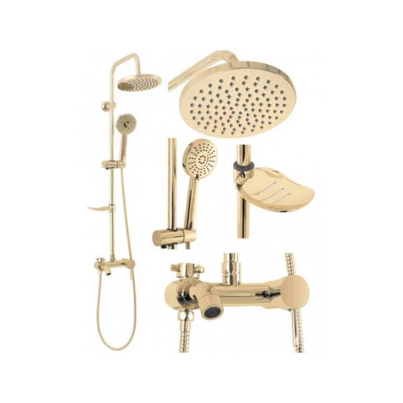 Душевая система Rea Luis Gold REA-P7006 комплект