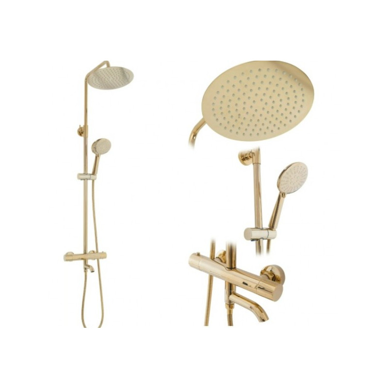 Душевая система Rea Lungo Gold REA-P4114 комплект