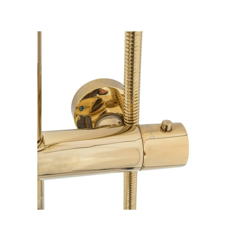 Душевая система Rea Lungo Gold REA-P4114 термостат