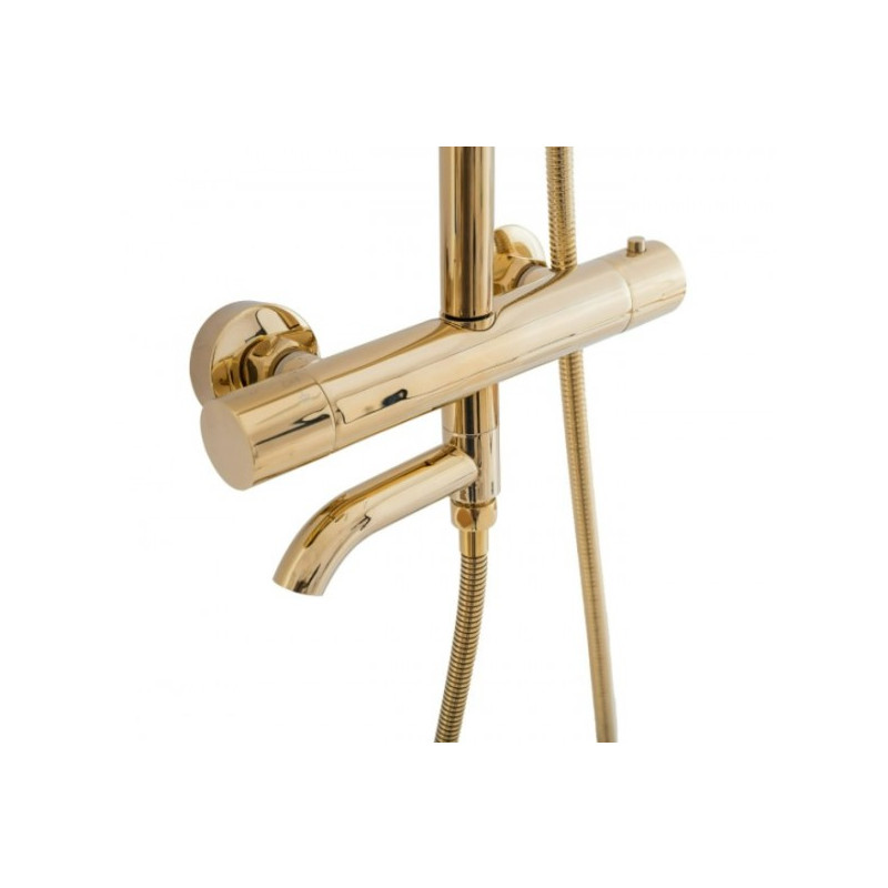 Душевая система Rea Lungo Gold REA-P4114 поворот излива