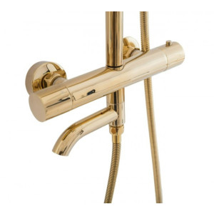 Душевая система Rea Lungo Gold REA-P4114 поворот излива