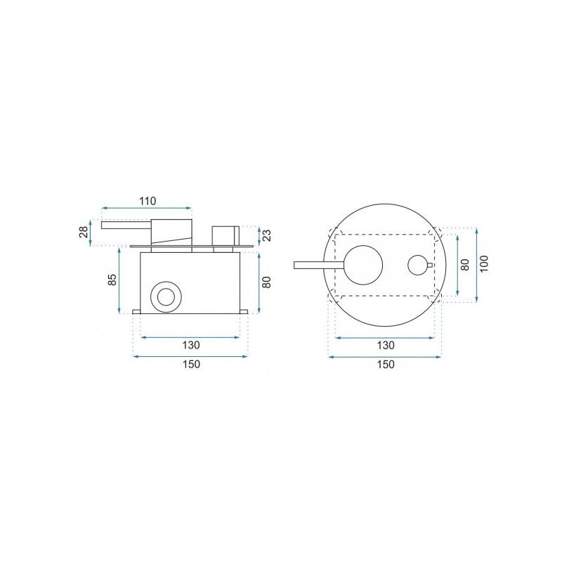 Душевая система Rea Lungo Gold REA-P4110 размеры смесителя