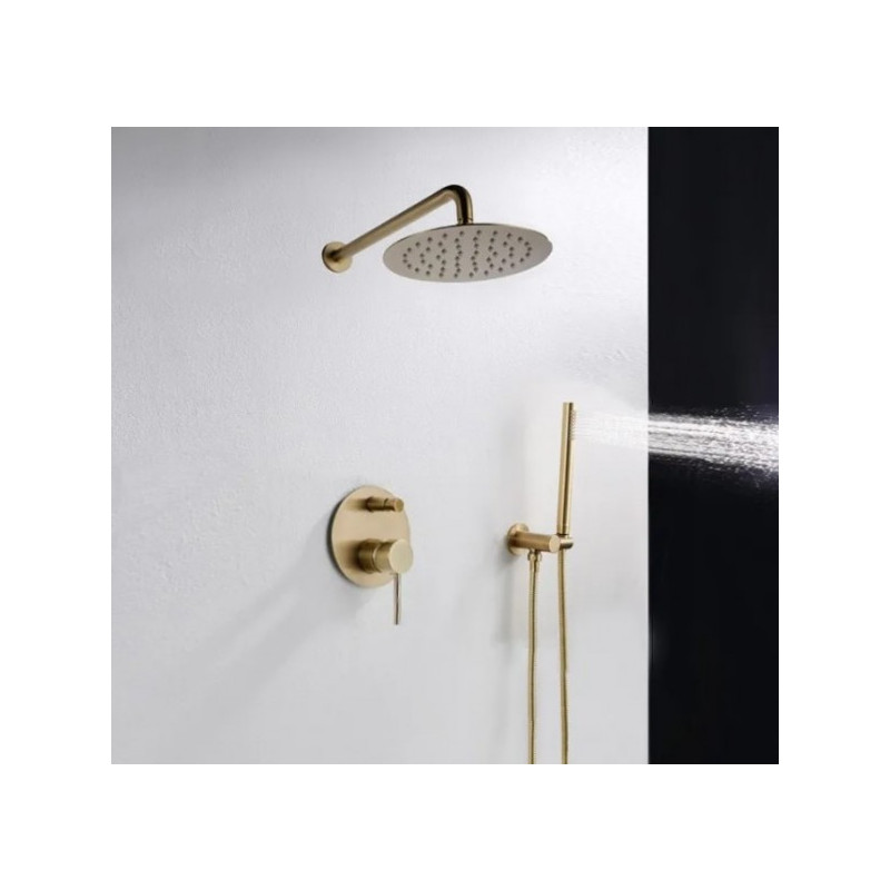 Душевая система Rea Lungo Gold REA-P4110 в ванной